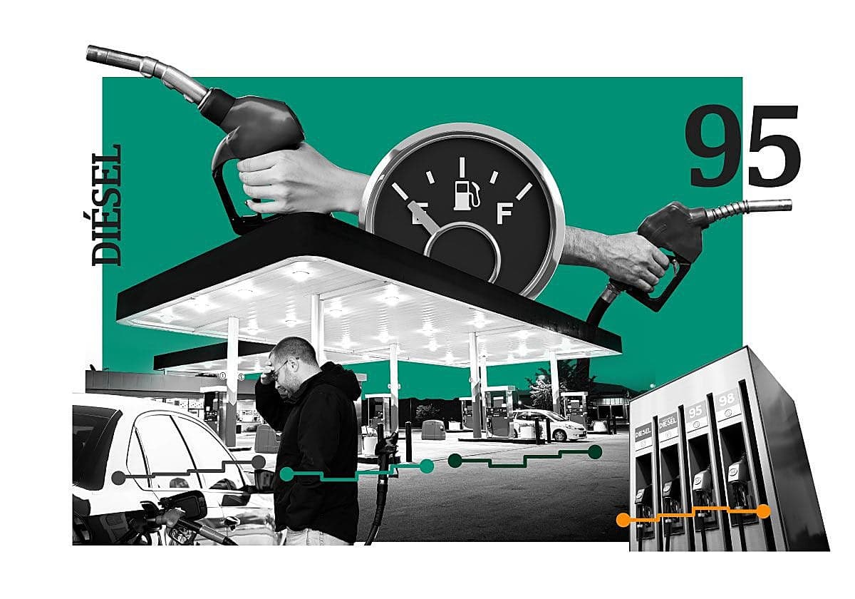 Los carburantes disparan su precio desde el fin de las ayudas y encarecen más de nueve euros el depósito