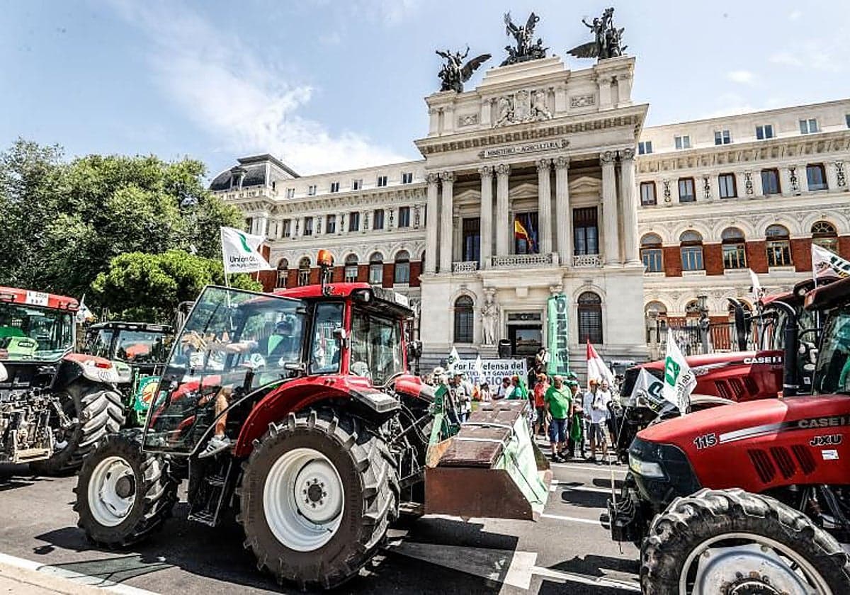 Las principales asociaciones agrarias convocan una «gran tractorada» en Madrid el próximo 28 de octubre